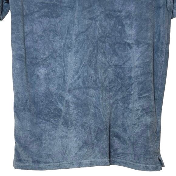 Hang Ten Men’s Terry Cloth Hang In Polo Blue Size Small - Picture 5 of 8